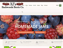 Tablet Screenshot of alsbackwoodsberrie.com